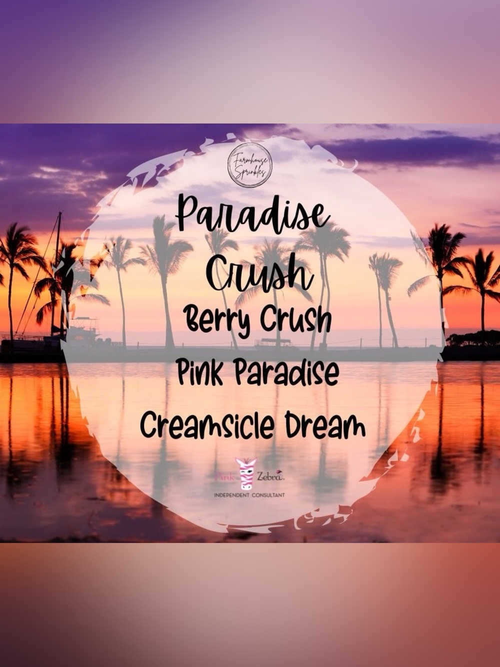 Pink Paradise Crush Pink Zebra Blend 🌴